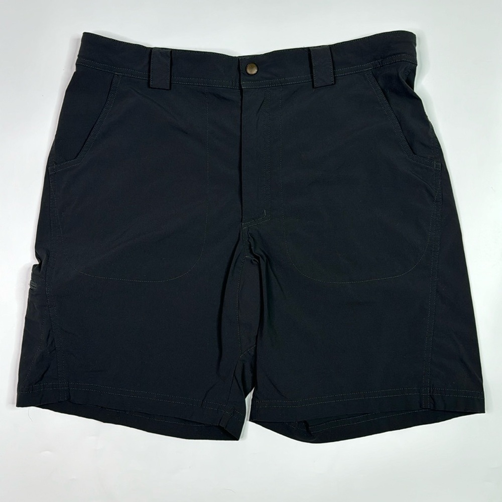 Vintage L.L. Bean 268846 Nylon Charcoal Black Hiking Shorts Size Medium